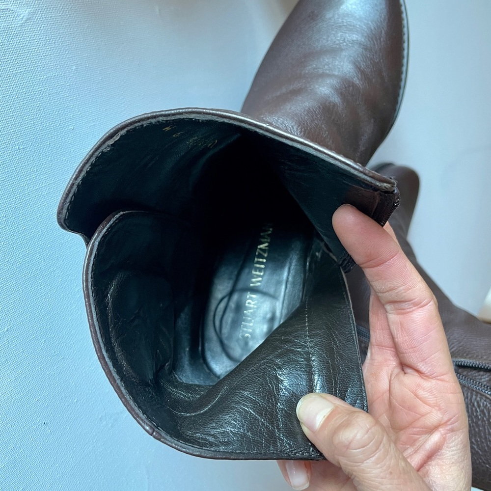 Stuart Weitzman Leather Booties - Picture 6 of 8